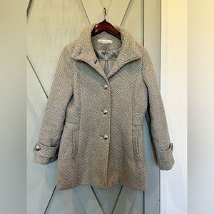 Kenneth Cole New New York Grey Woven Coat (with hood)